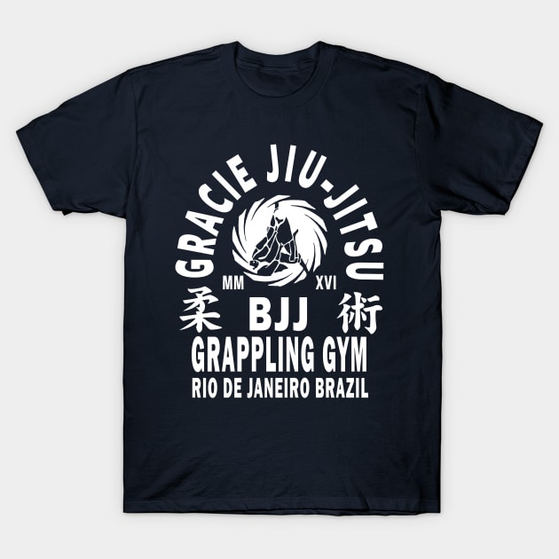 Gracie Jiu Jitsu T-Shirt by oyshopping